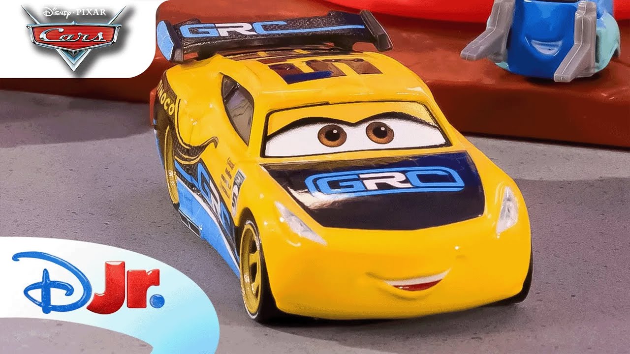 Cruz Ramirez and Lightning McQueen Race In Radiator Springs | Pixar Cars x Mattel | @disneyjr