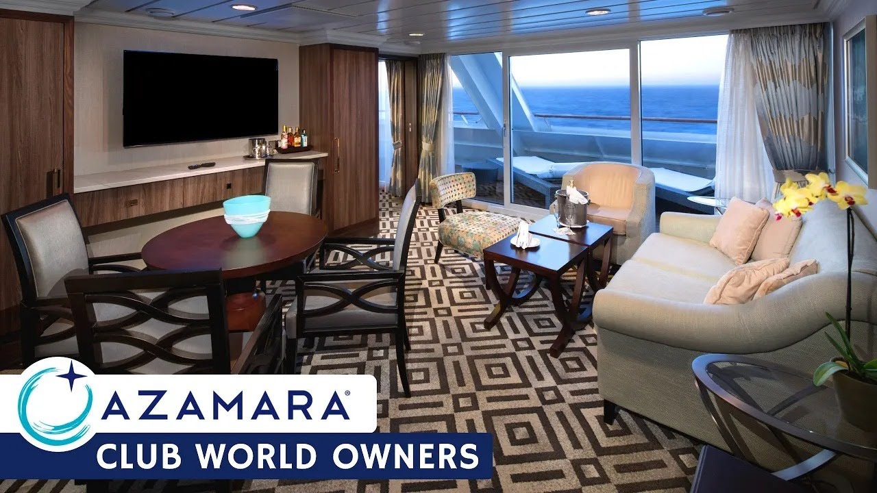 Azamara Pursuit | Club World Owner's Suite Full Walkthrough Tour & Review 4K | Azamara Club Cruises