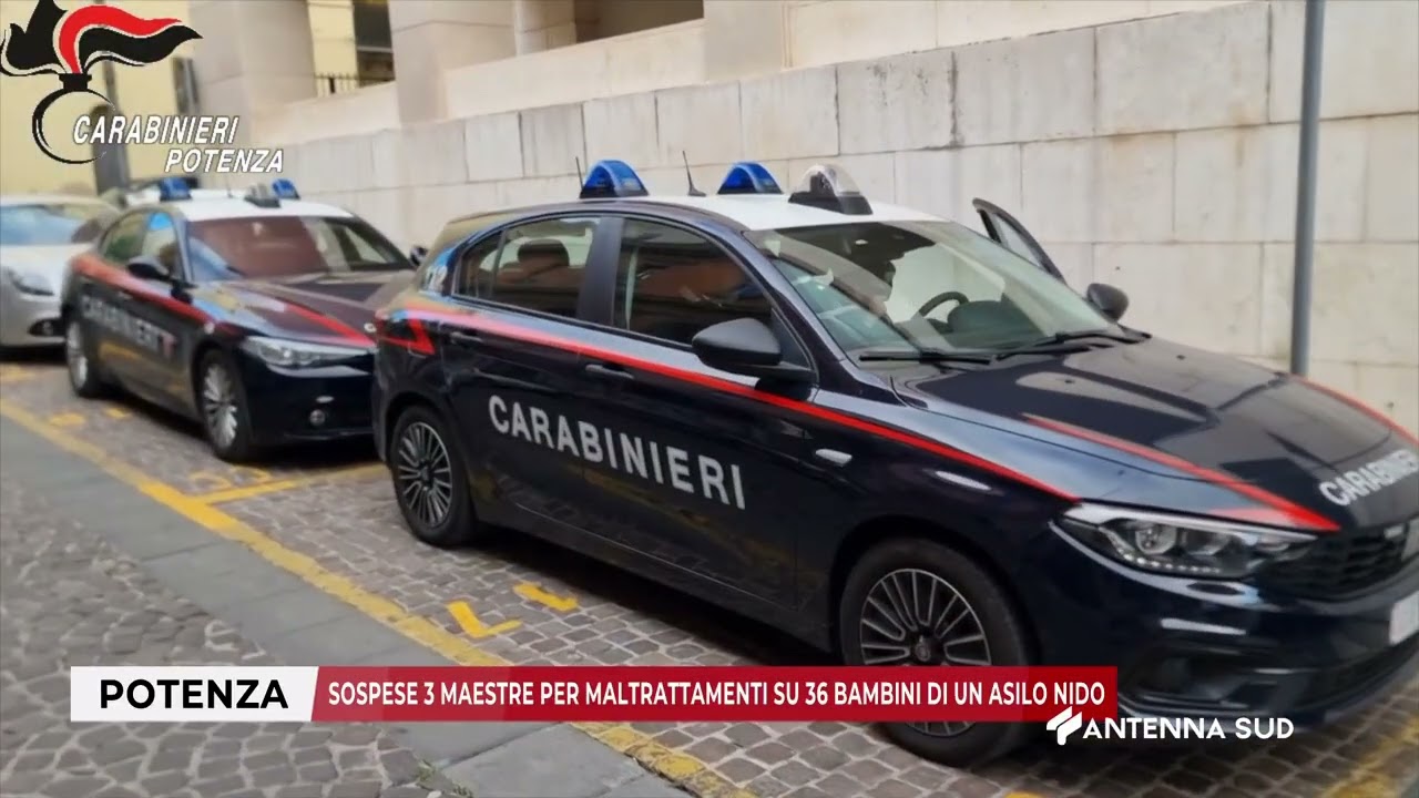 07 OTTOBRE 2025 - POTENZA - SOSPESE 3 MAESTRE PER MALTRATTAMENTI SU 36 BAMBINI DI UN ASILO NIDO