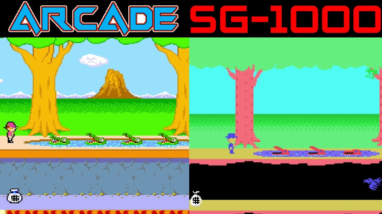 All Arcade Vs Sega SG-1000 Games Compared Side By Side