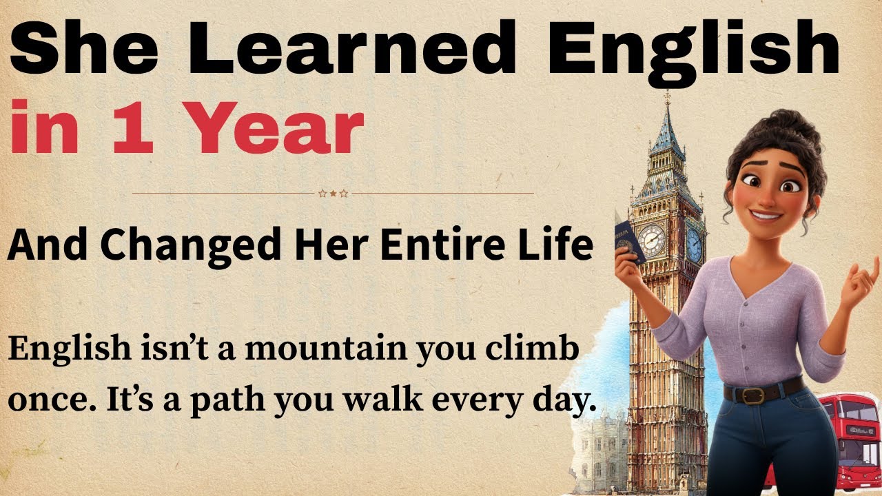 How to Learn English Fluently | From Zero to Fluent in One Year | English Daily Progress