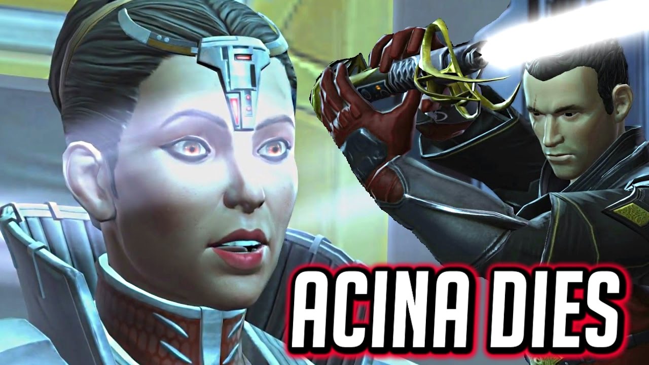 SWTOR ☠️ Empress Acina Dies - Both Variants
