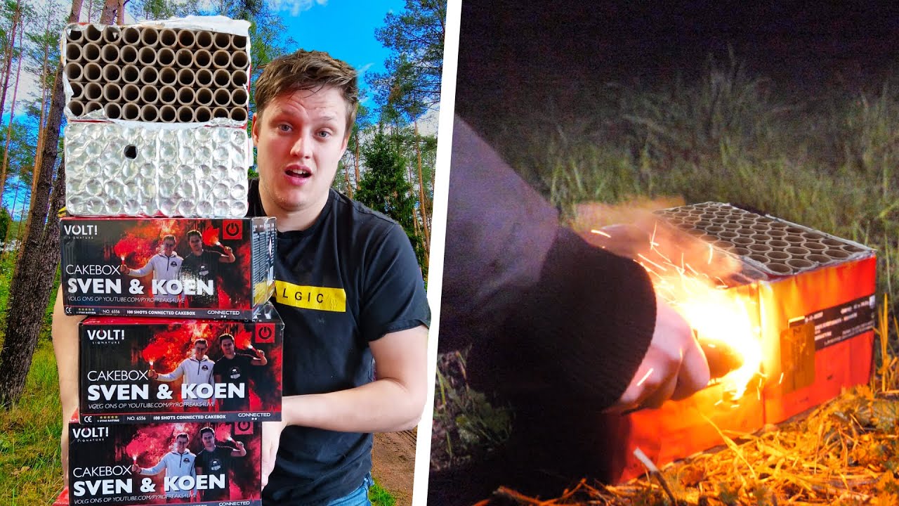 ONZE EIGEN VUURWERK CAKE & AFSTEKEN