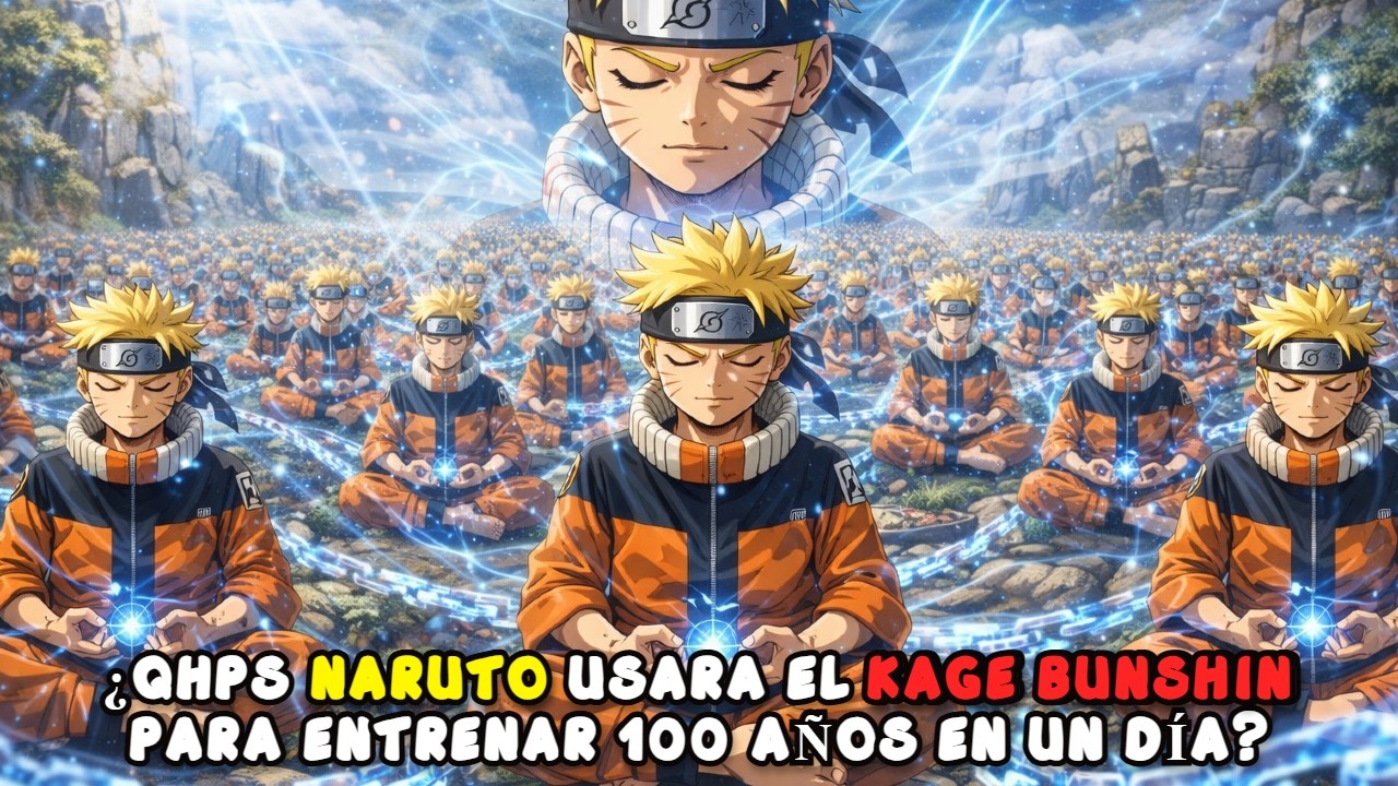 ¿QHPS Naruto usara el Kage Bunshin para entrenar 100 años en un día?