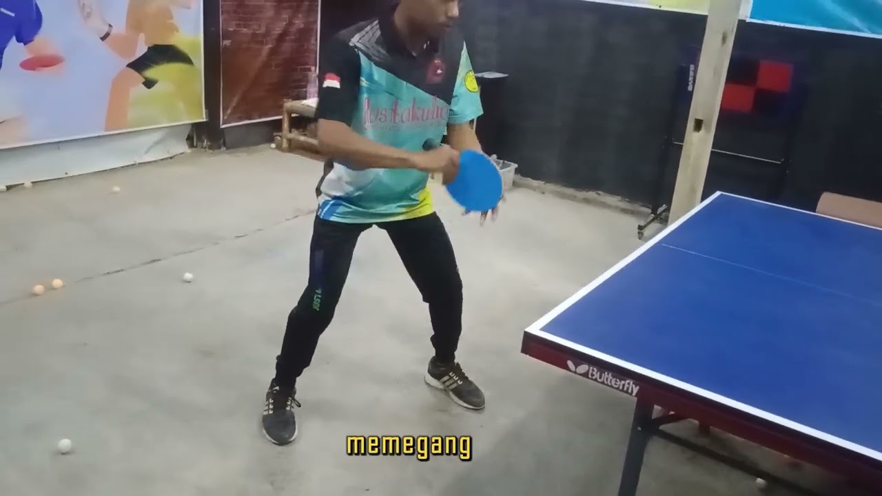 Cara bermain tenis meja part 1 (memegang bet, posisi kaki, teknik drive).