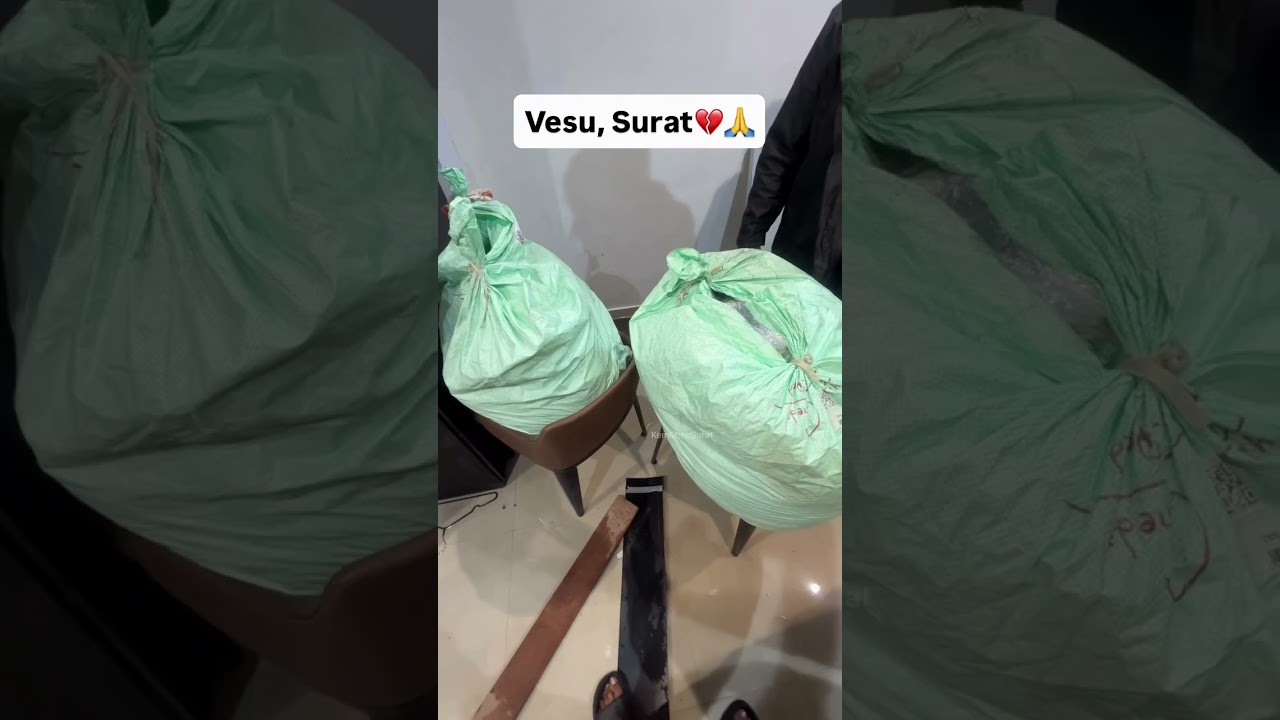 How Many More Times Will They Have to Suffer?🥺💔 #kemchhosurat #heavyrain #surat
