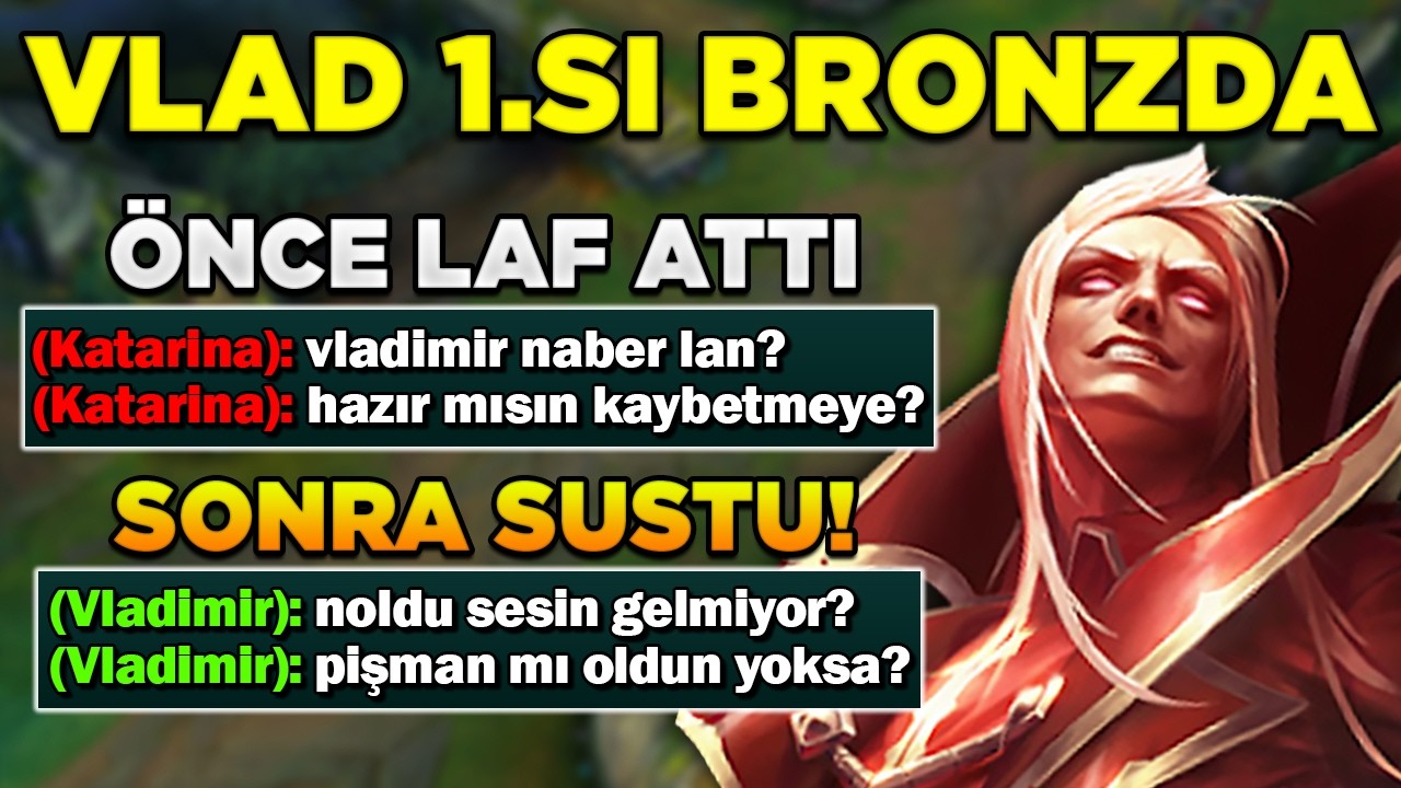 DÜNYA VLADİMİR 1.Sİ ARCHELAUS BRONZDA OYNARSA NE OLUR? | Zero LoL