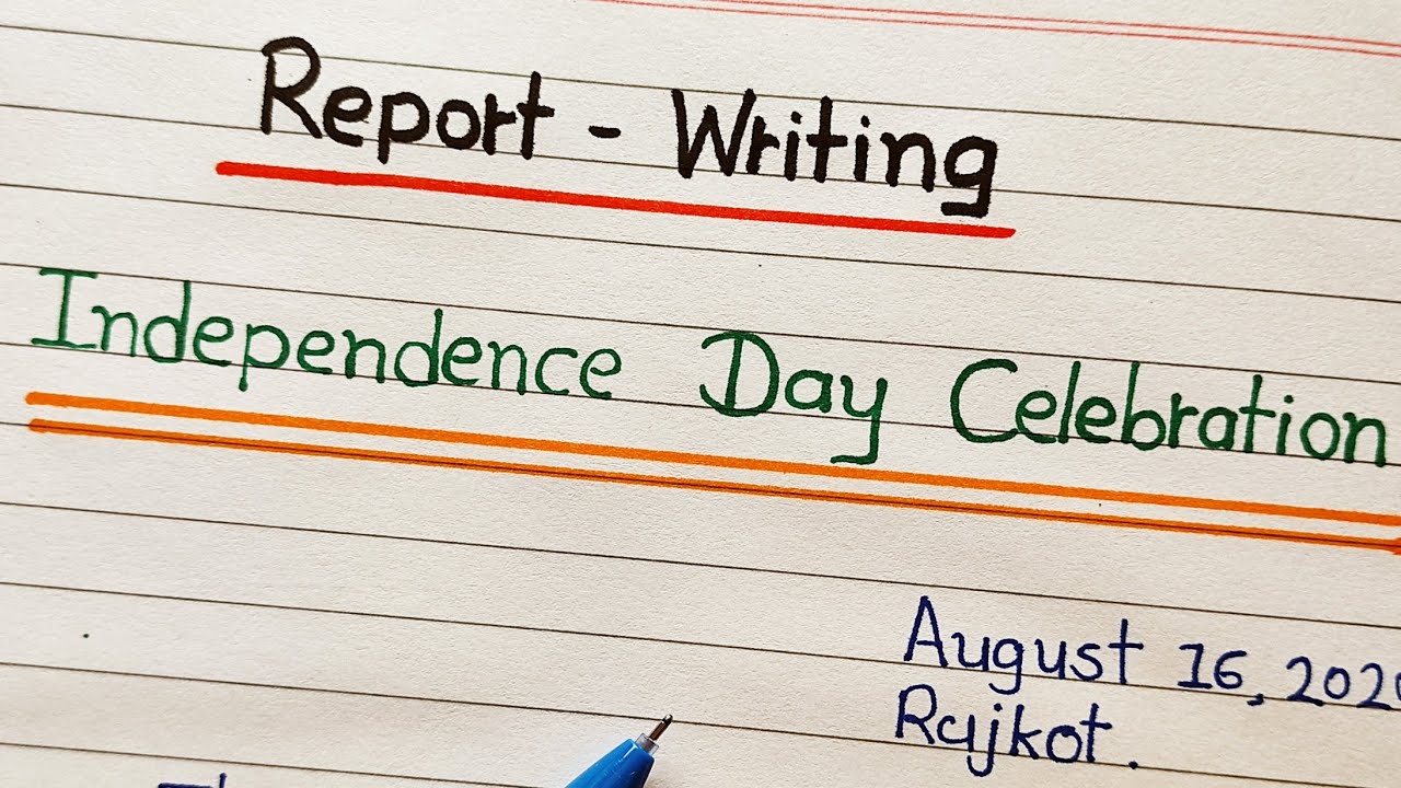 Report writing on Independence Day celebration || report writing in english ||