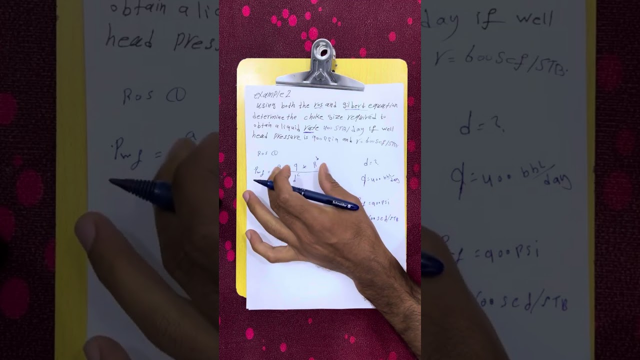 هندسة انتاج المحاضرة -2- (Choke)