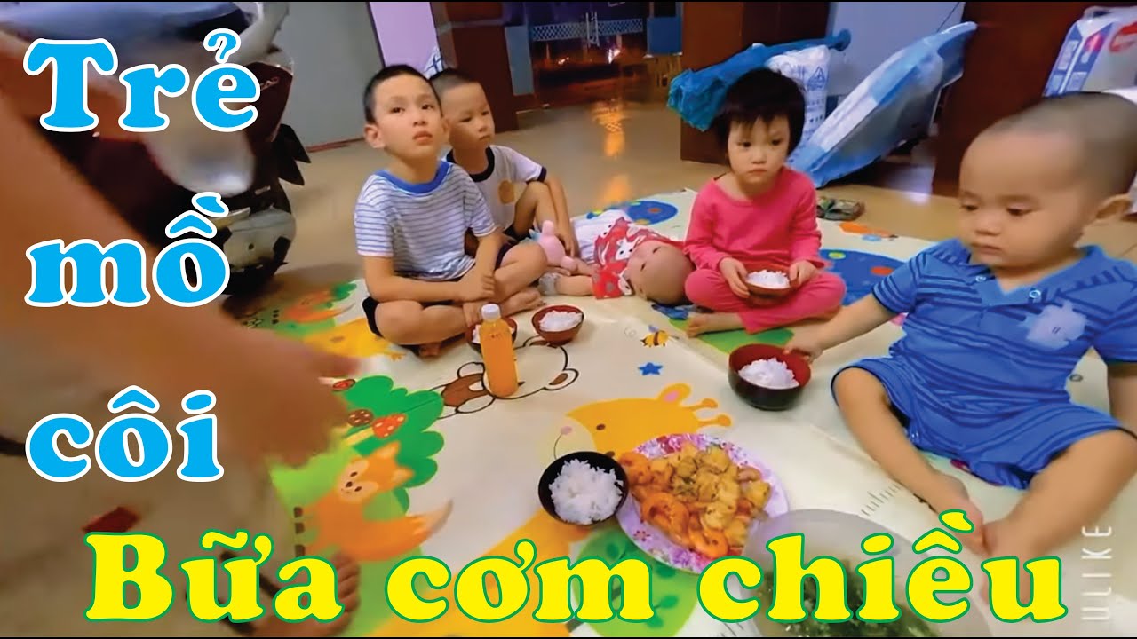 Bữa cơm chiều của các con tại mái ấm Hoa Hồng - Trẻ mồ côi, Trẻ bị bỏ rơi || Giáp Thị Sông Hương