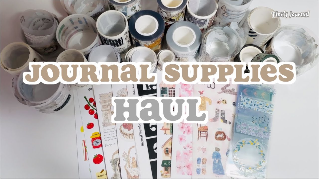 하울 / 좋아하는 브랜드 마테 잔뜩 산 새해 첫 하울✨ / 피온 마테 / 감성빈티지 다꾸템 추천 / Journal Supplies Haul / Pion Masking Tape♡