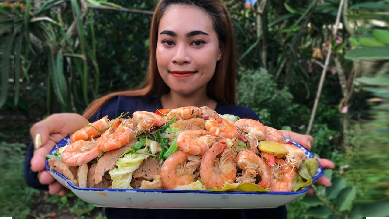 Tasty Baked Shrimp​ With Glass Noodle Recipe - Ann Vanny Cooking