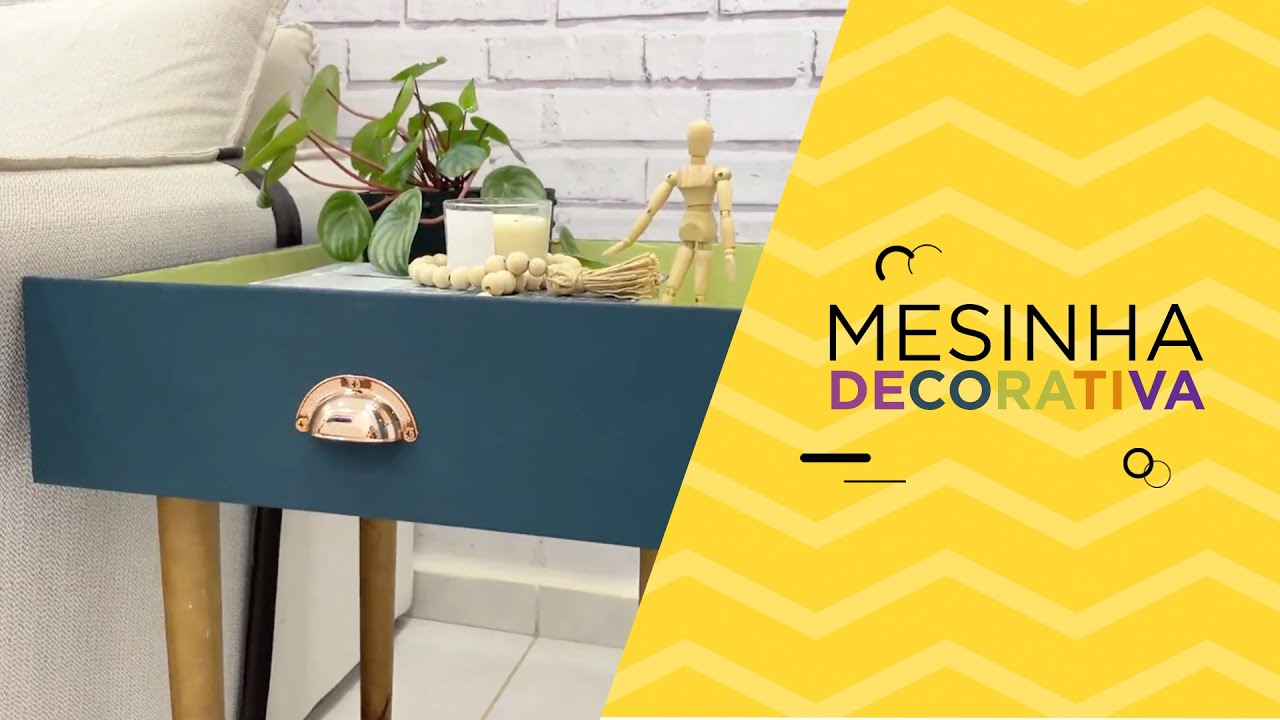 Transformando uma gaveta em Mesinha Decorativa -  Dressa Carolinne