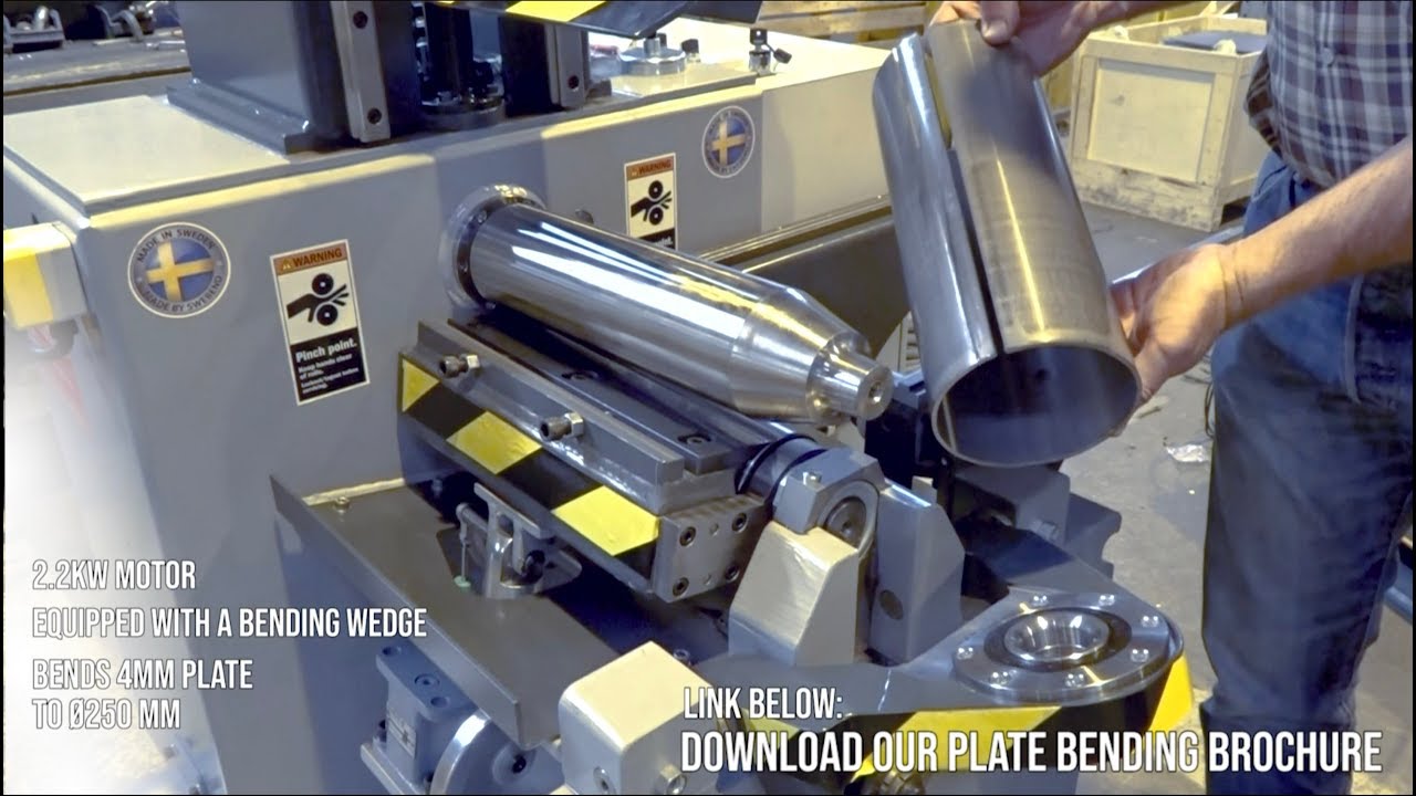 2 Roll Plate Bending machine w. Bending Wedge - Greenheck Fan [PB2W-4-1] -  Sheet Metal Shaping