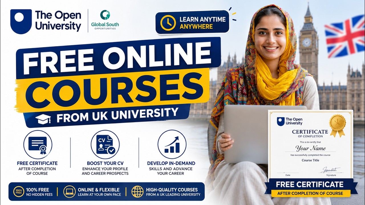 🎓 FREE Online Courses from UK University with Certificate | Boost Your CV | All Official Updates