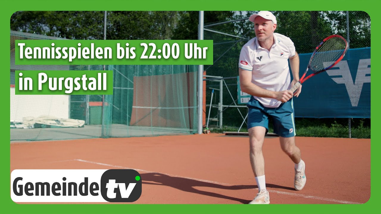 Der neue Tennisplatz in Purgstall (Red Court Belag)