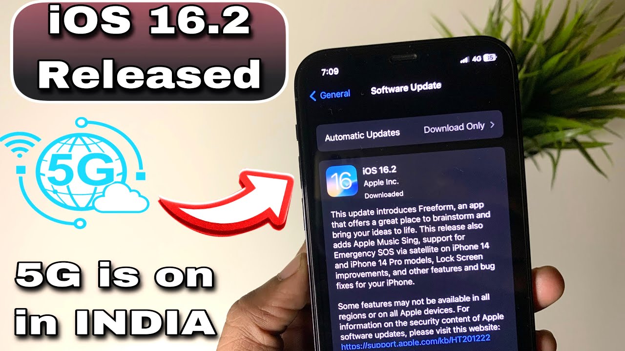 iOS 16.2 Official Software Released | Biggest Update | 5G for iPhone in India 🇮🇳