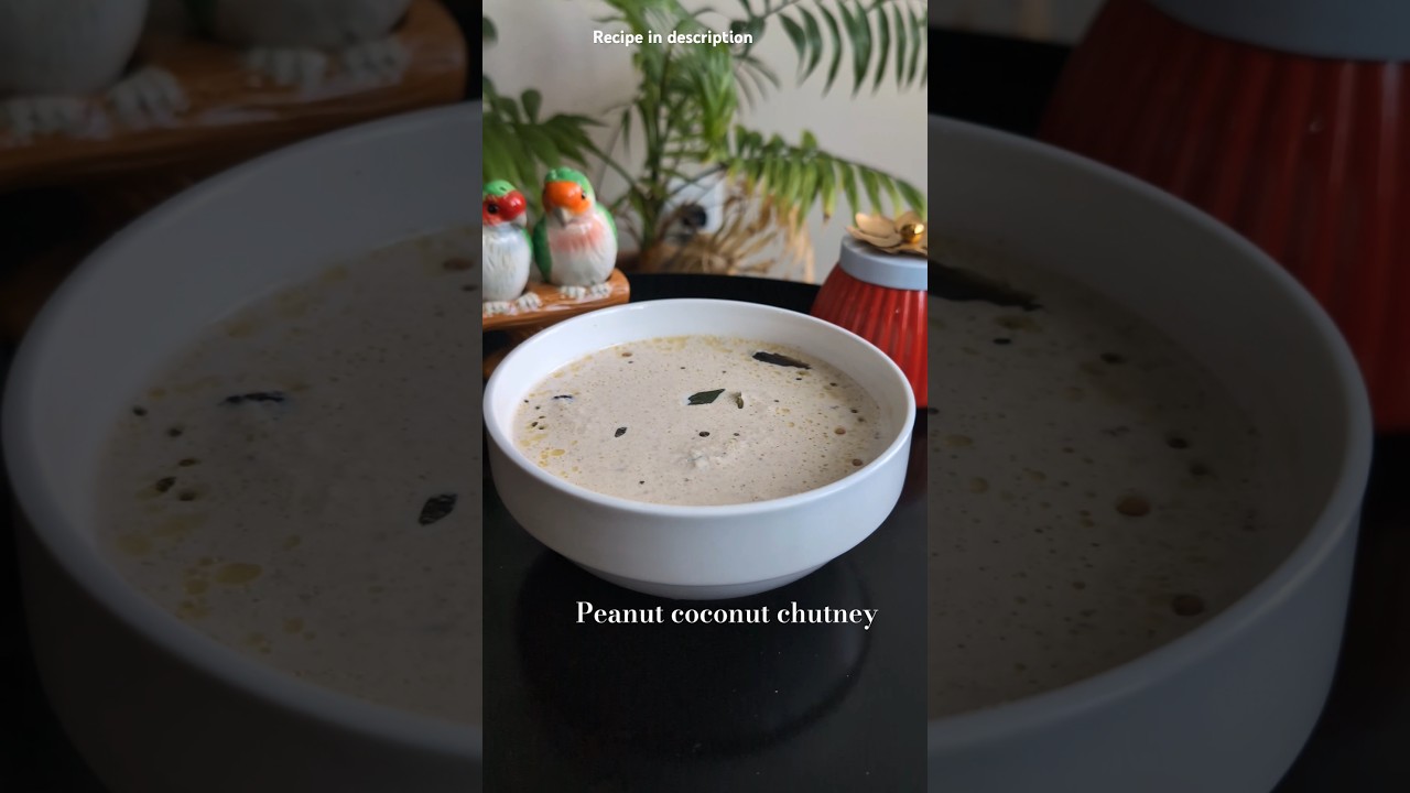 Peanut coconut chutney |coconut peanut chutney | peanut chutney for dosa |coconut and peanut chutney