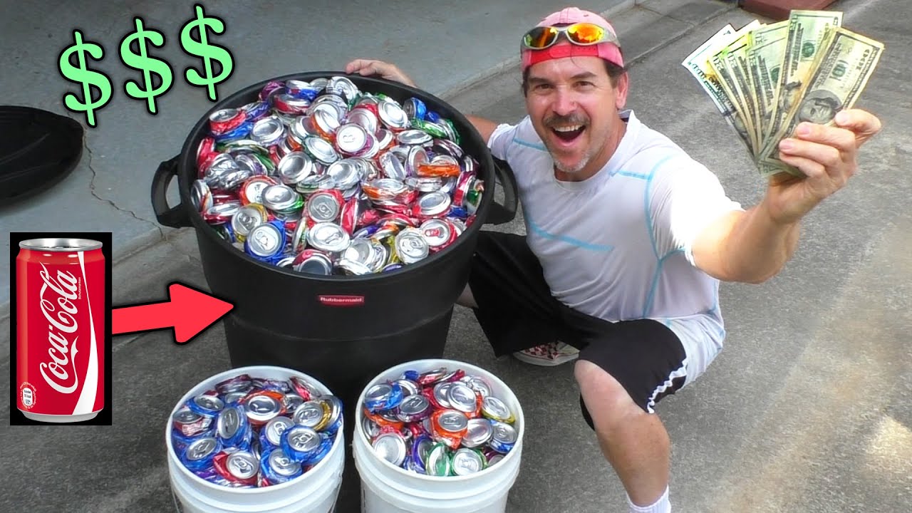 Selling Soda CANS for SCRAP Metal $$$ How much Money will I get? R. Stroud's Aluminum Copper Recycle