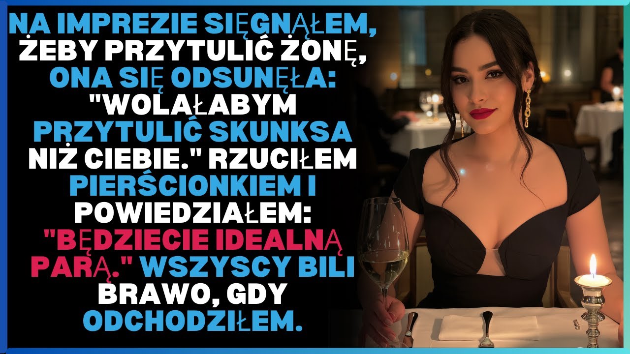 Na imprezie sięgnąłem, żeby przytulić żonę, ona się odsunęła: 