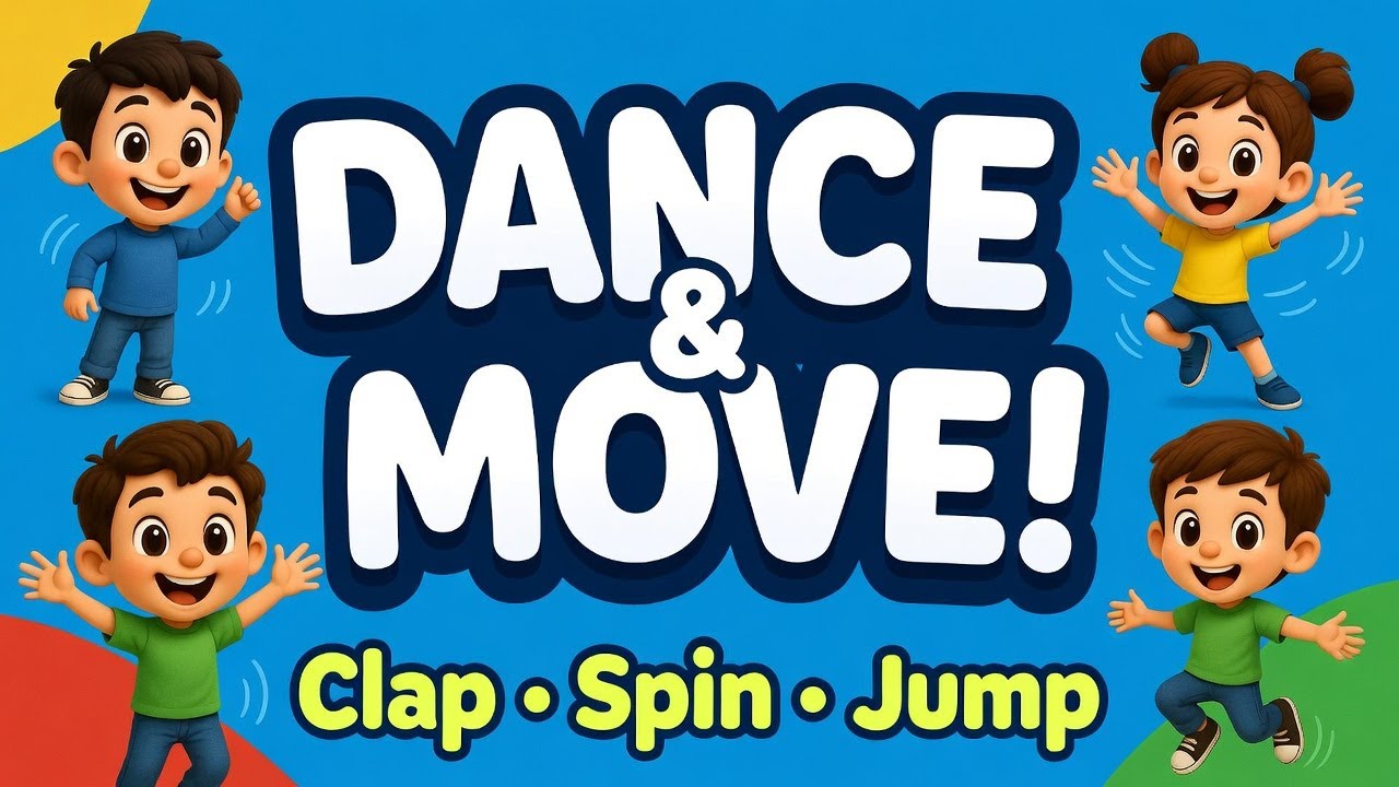 Hello Kids Dance Song 🕺 | Clap, Spin & Jump with Leo | DreamyPals Kids TV