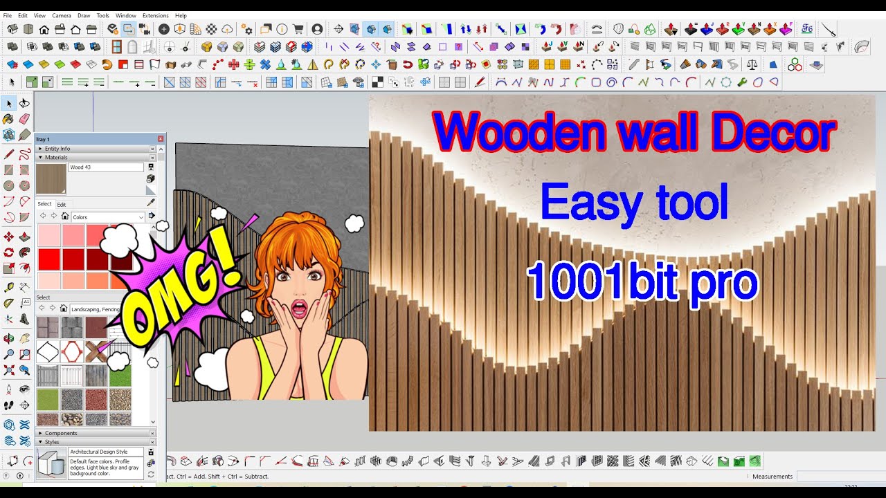 SketchUp 1001bit Pro Tutorial | Profiles, Handrails & Moldings