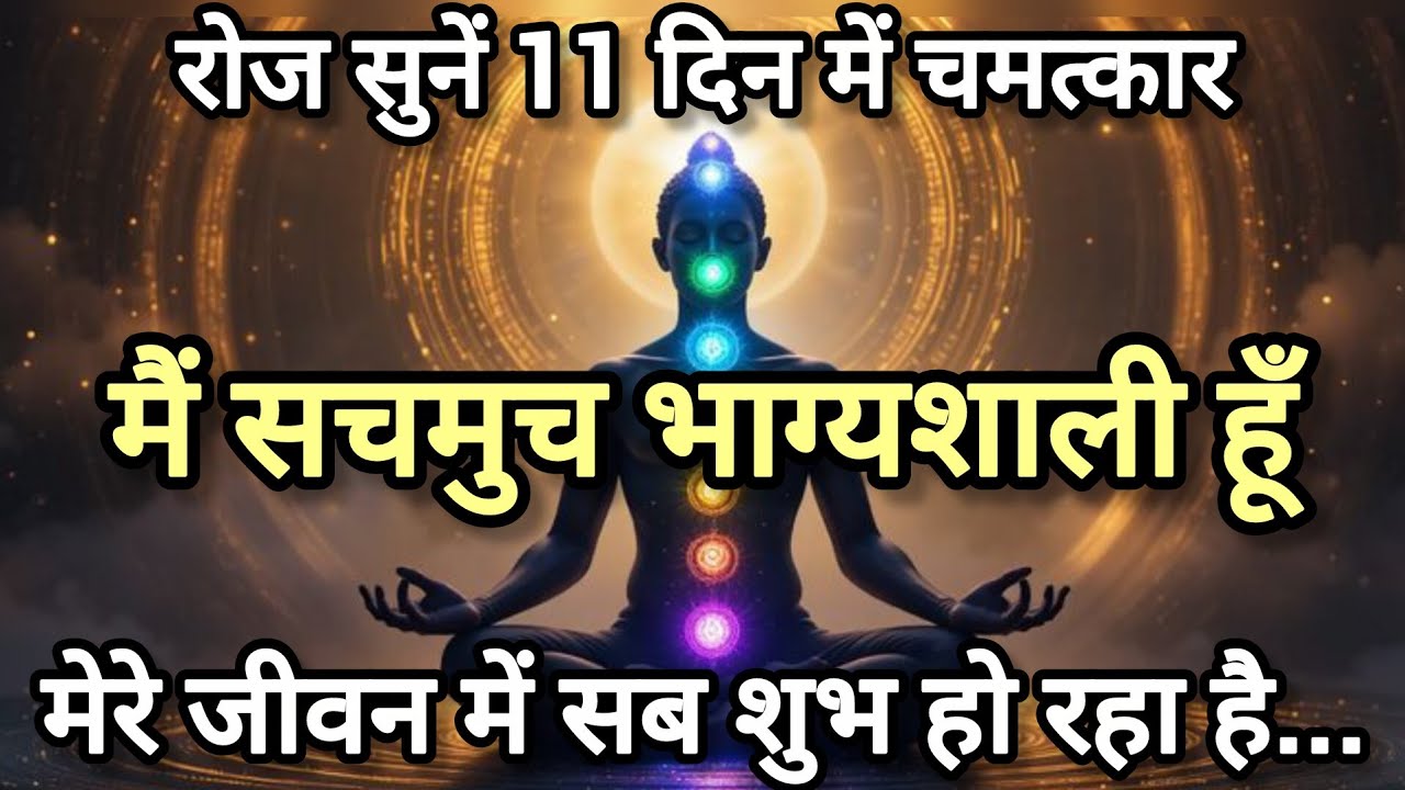 मैं सचमुच भाग्यशाली हूँ || मेरे जीवन में सब शुभ हो रहा है || I am Lucky Affirmations ✨️
