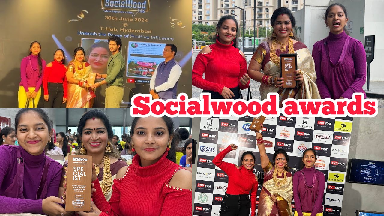 SOCIAL WOOD AWARDS || Cherry sathakshi