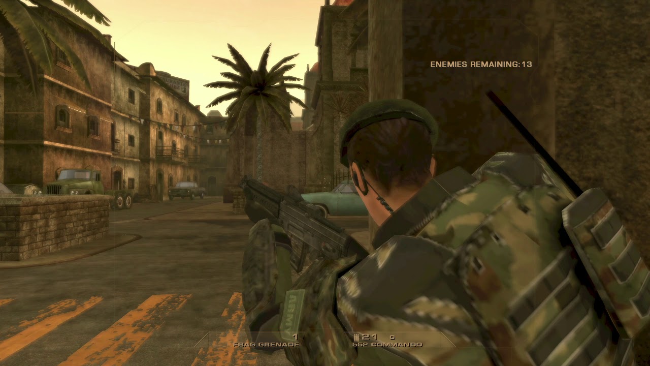 Rainbow Six: Vegas - Terrorist Hunt #1: Border Town (Realistic, Max Terrorists, Solo, 4K)