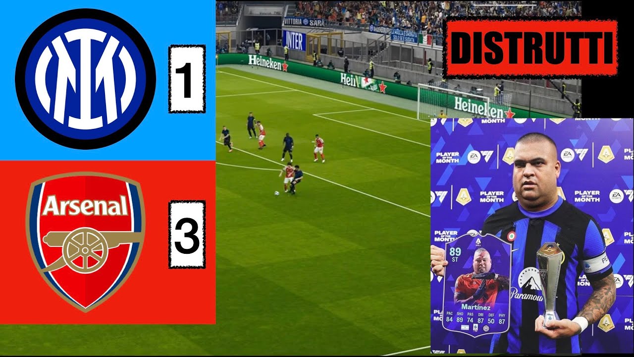INTER-ARSENAL 1-3: UN BEL BAGNO DI UMILTÀ | INTER ANNIENTATA, INCUBO PLAYOFF CHAMPIONS LEAGUE
