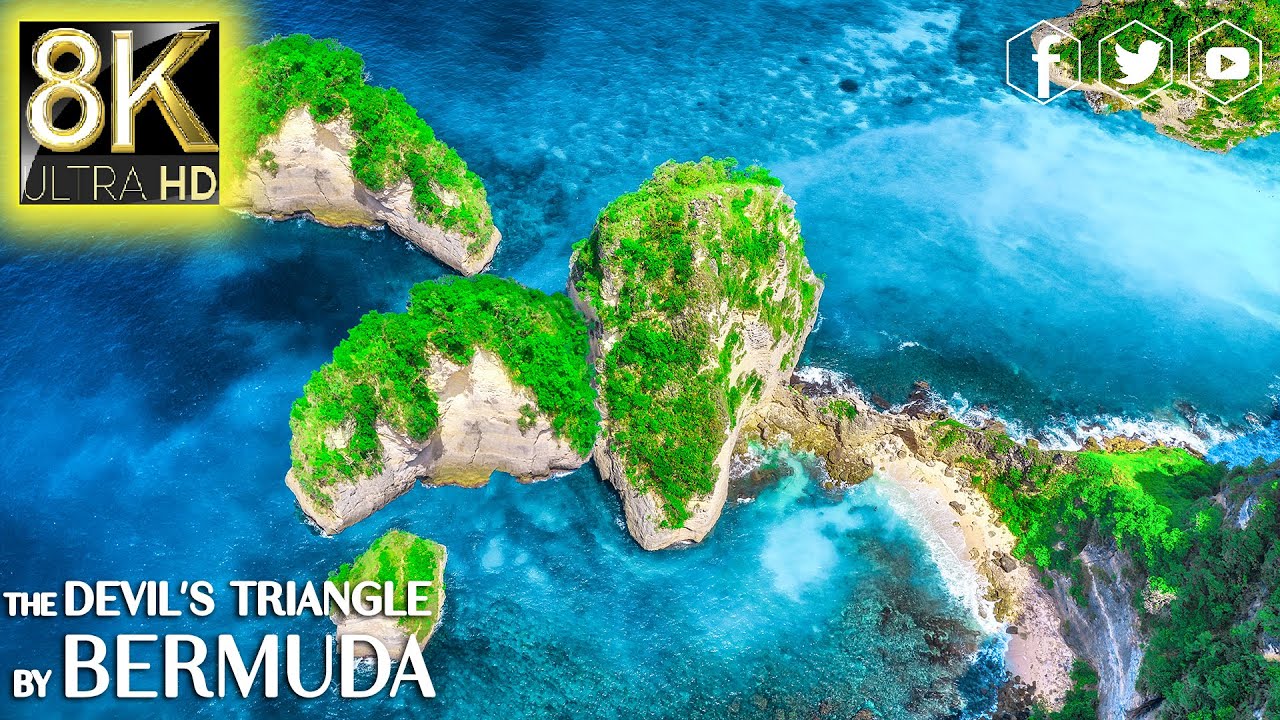 The Devil Triangle by Bermuda in 8K ULTRA HD / 8K TV - Travel to the Best Places with Relaxing Music