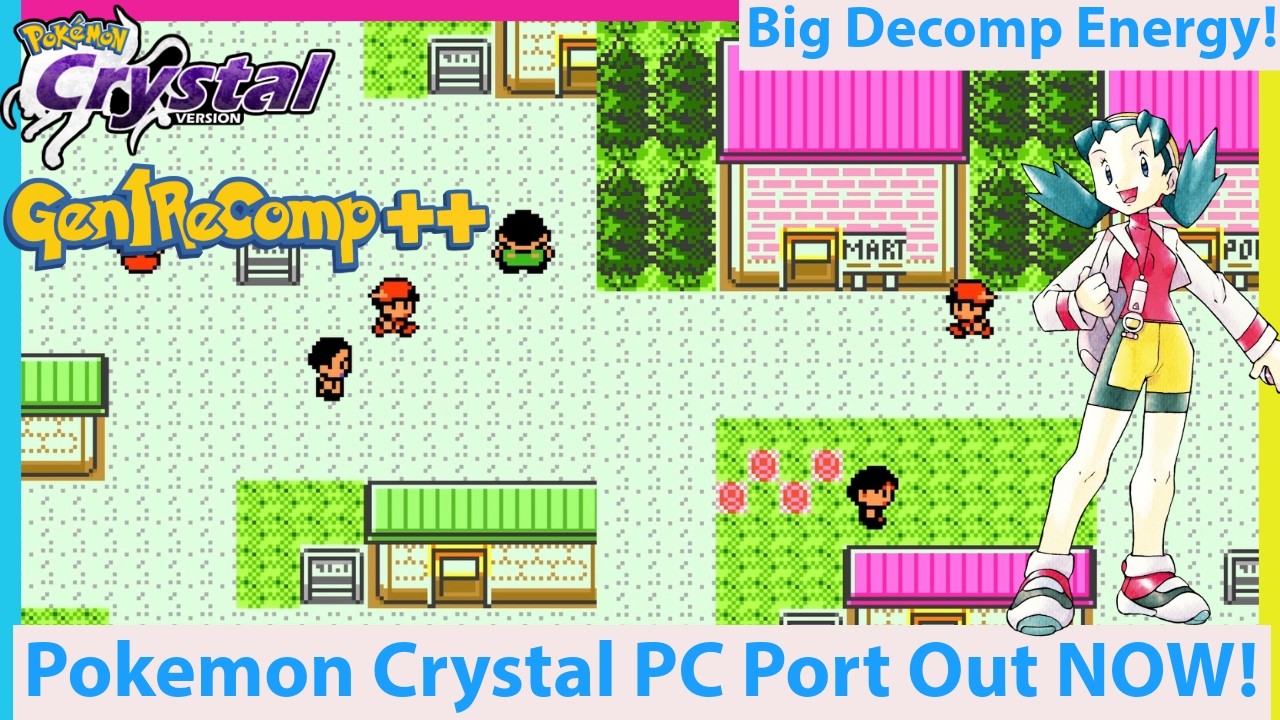 Pokemon Crystal PC Port Out Now! Gen 2 Pokemon PC Ports are Here!