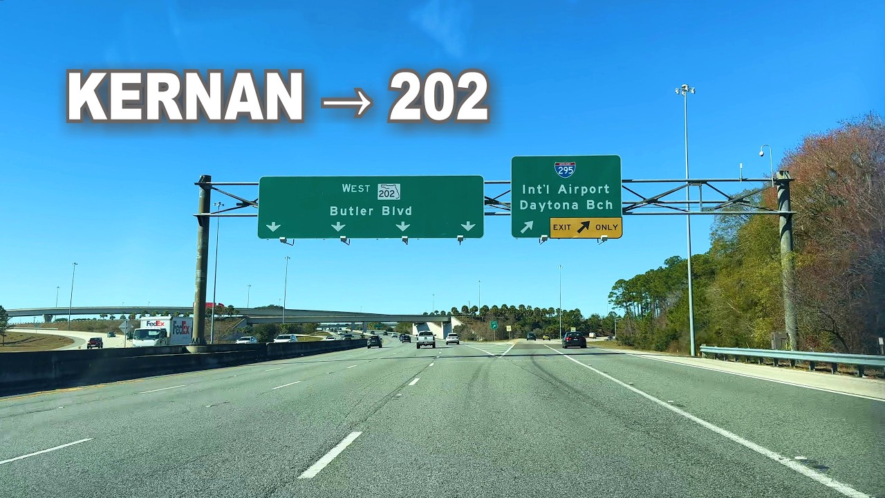 Driving Through Jacksonville FL 4K | Kernan Blvd & FL-202 Highway Drive