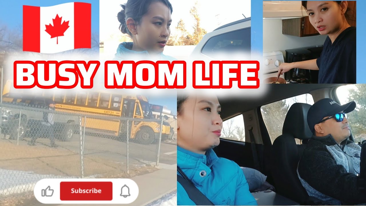 A Day in Our Life in Alberta 🇨🇦 | School Visit, Basketball Practice & Mom Life