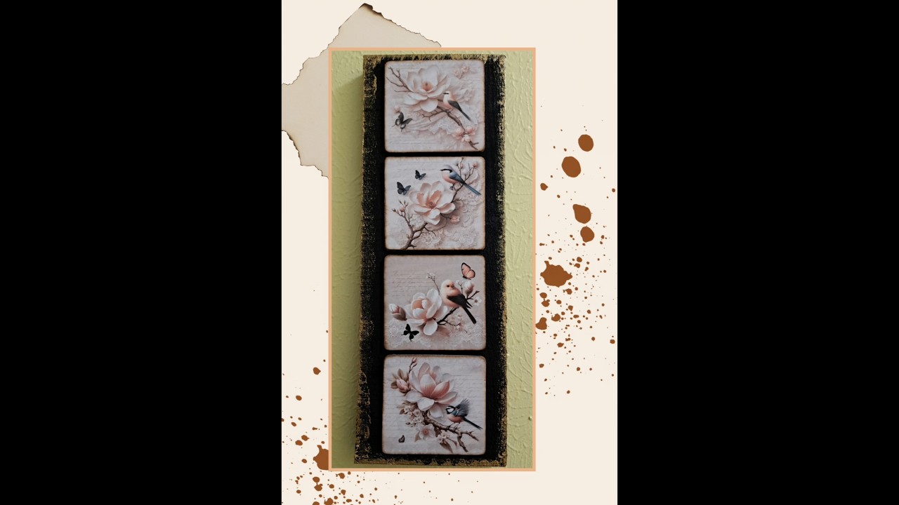 Birds and Flowers Wall Decor