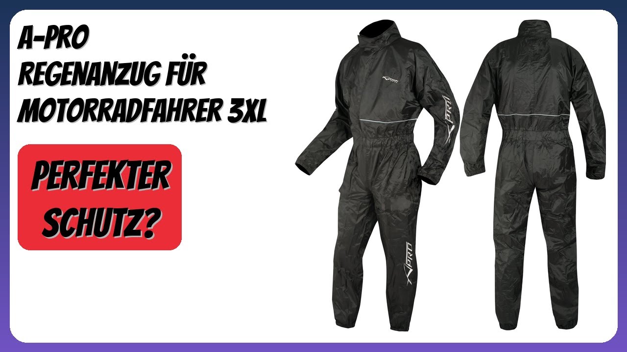 BEWERTUNG (2026): A-Pro Regenanzug für Motorradfahrer 3XL. Infos