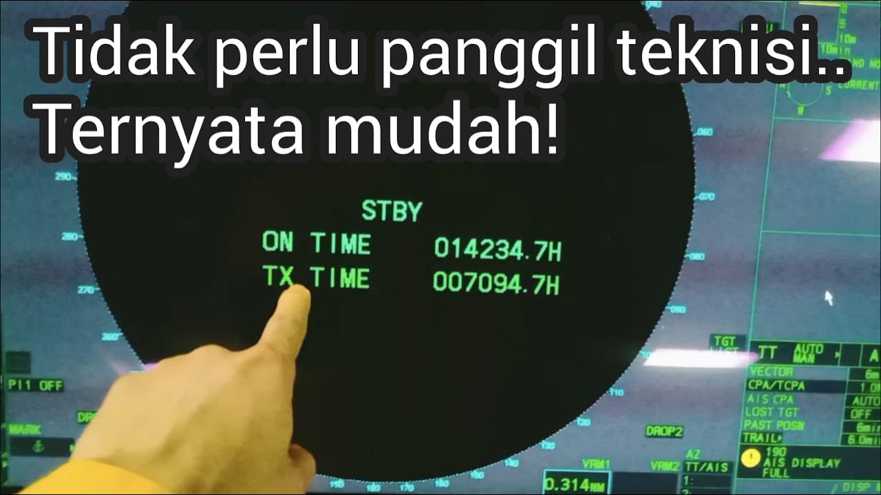 Diluar dugaan ternyata sangat mudah cara mereset waktu stanby dan transmit tx pada radar.