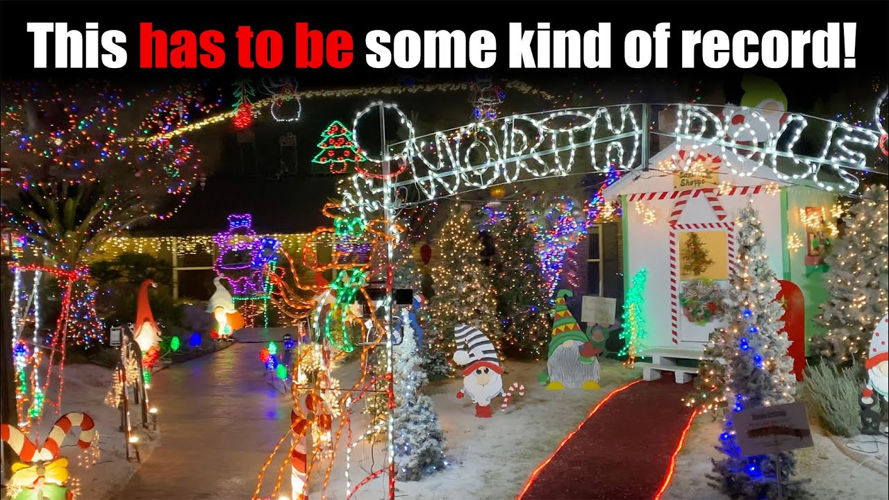 Best Christmas lights in California?  This has to be a Christmas record.