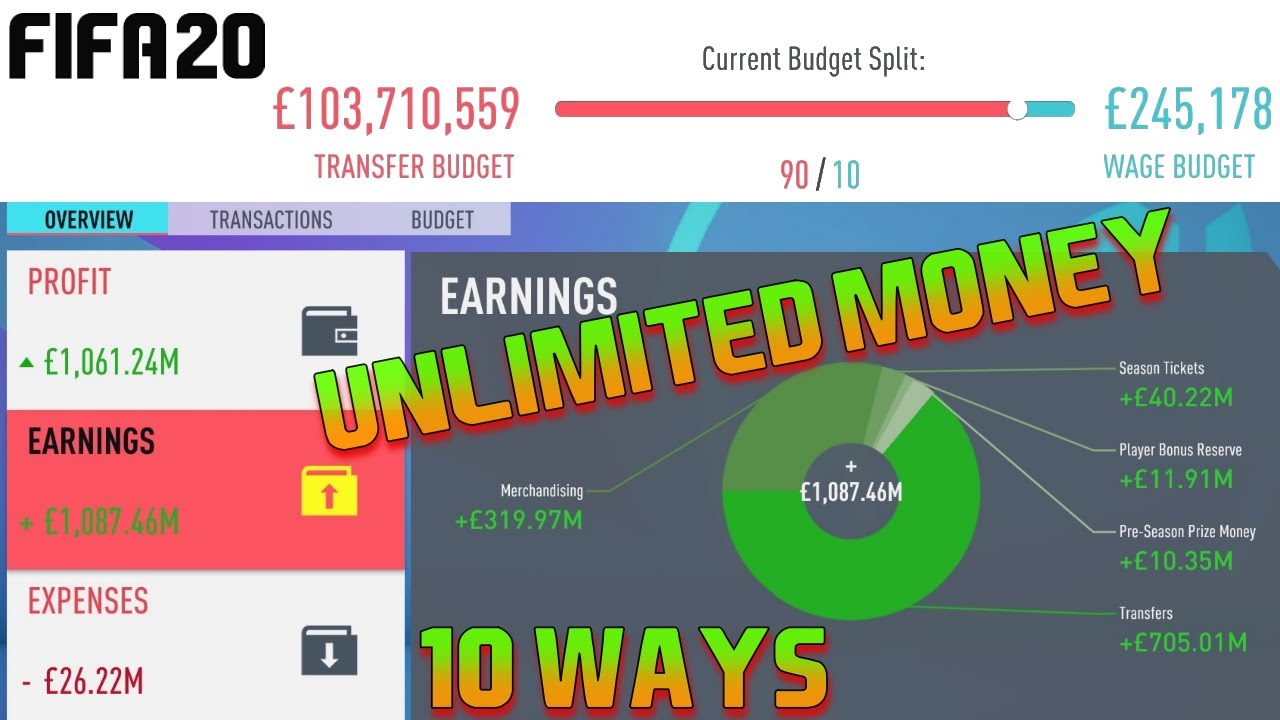 HOW TO GET MORE MONEY IN FIFA 20 CAREER MODE, 10 WAYS.