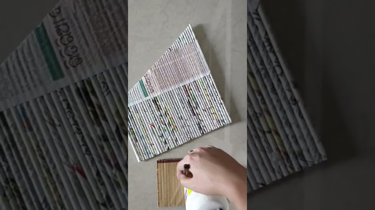 Newspaper Flower Vase #shorts