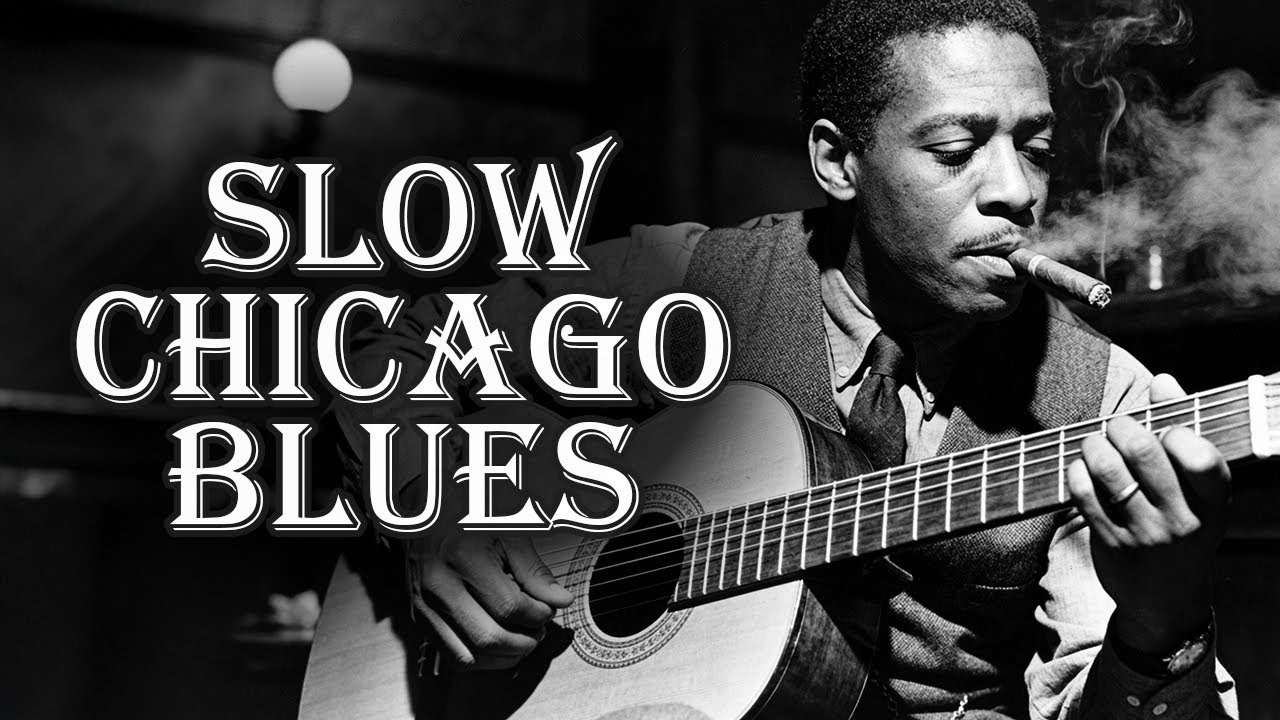 Slow Electric Blues – Best Chicago Guitar Music | Night Whiskey Relax