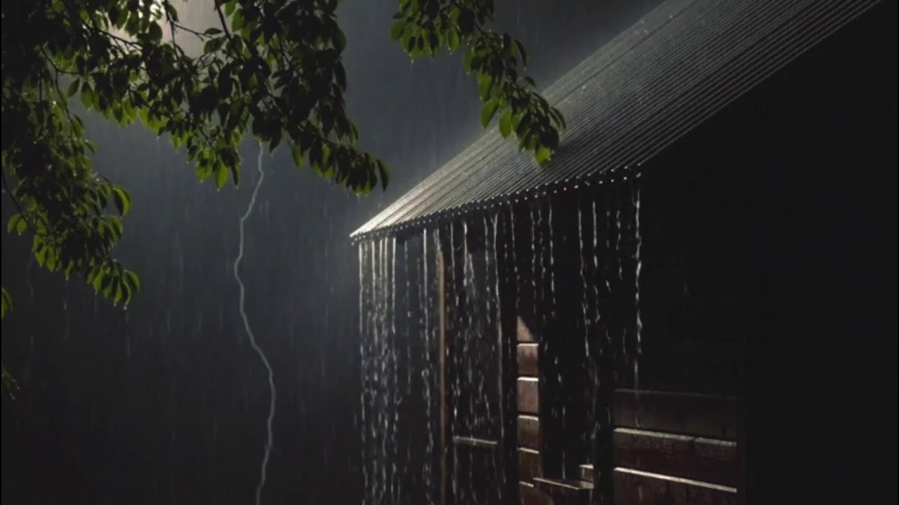 Heavy Rain White Noise with Thunder | Sleep Faster, Relax Deeper | SOUND RAIN FOR SLEEP | DEEP SLEEP