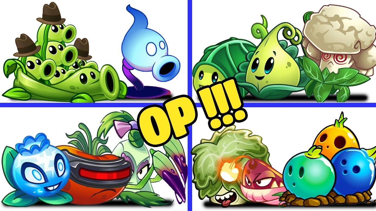 PvZ 2 4 Super Team Plants Vs Team Zombies Part 3 - Team So OP !!!
