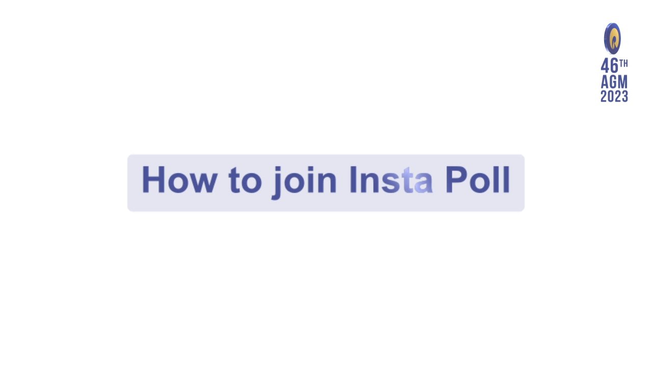 How to join Insta Poll for RIL AGM 2023