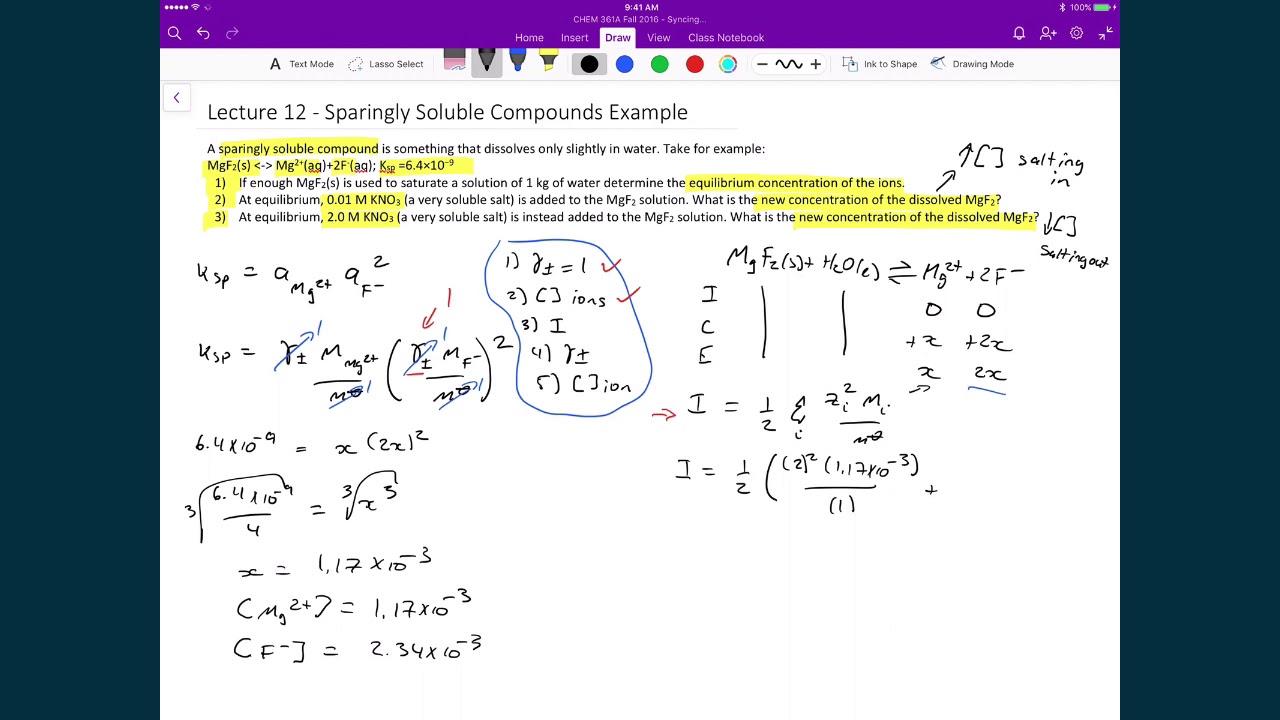 Lecture 12 (3 of 5) - Salting In and Salting Out