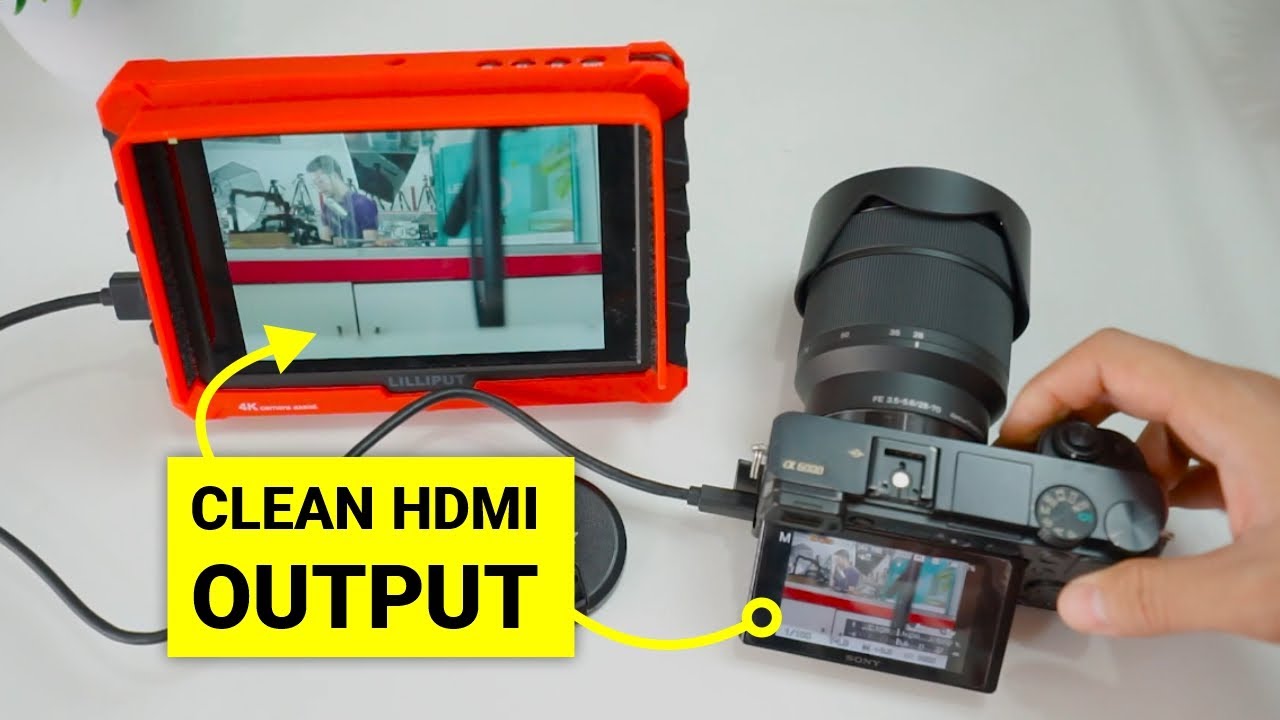 Tutorial Clean HDMI Kamera Mirrorless Sony A6000 Series - Hilangkan Tampilan Indikator Menu HDMI OUT