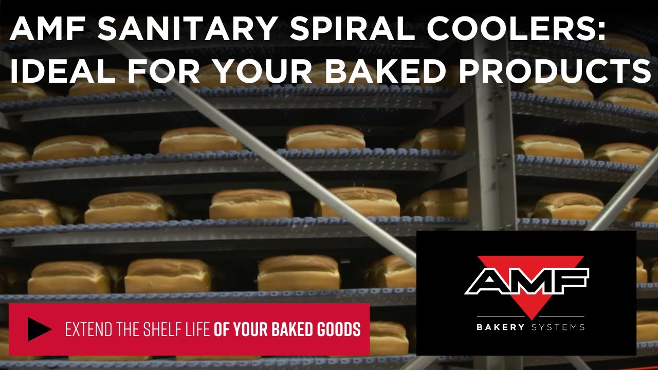 AMF Sanitary Spiral Coolers Are Ideal For A Variety of Baked Products