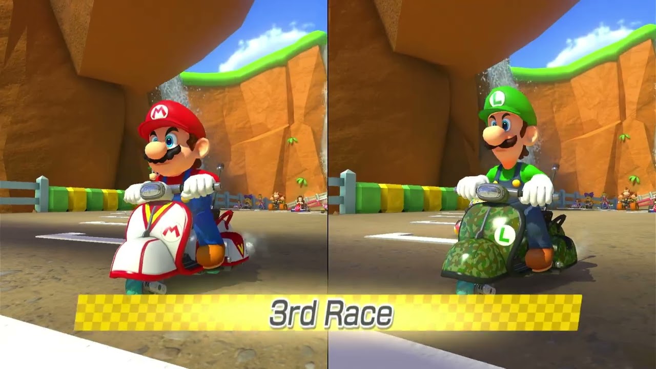 Mario Kart 8 Deluxe | Cherry Cup | Mario vs Luigi | 4K