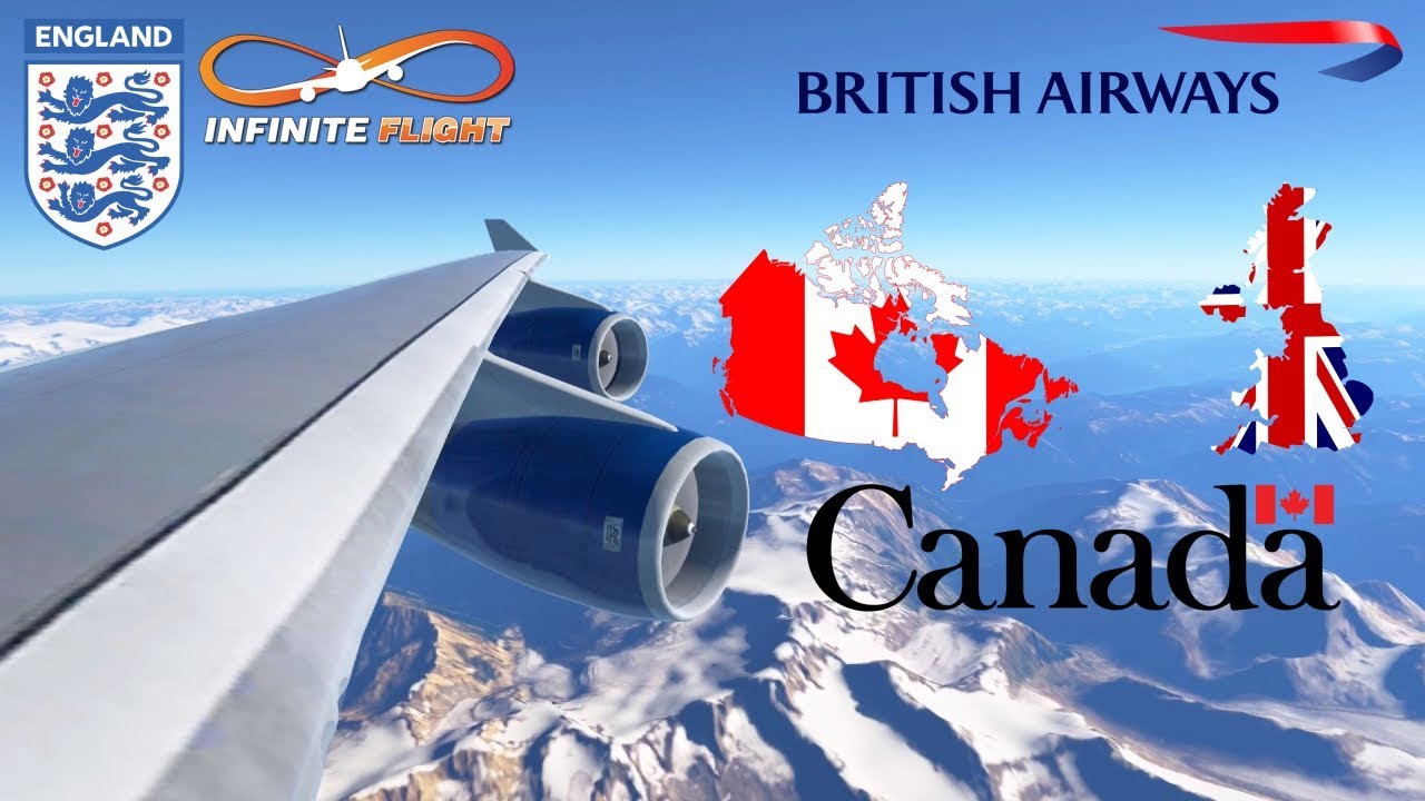 Infinite Flight - London to Vancouver | British Airways, Boeing 747 | Flight Simulator | TimeLapse