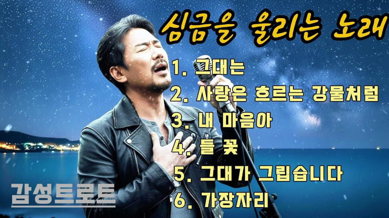 심금을 울리는 감성트로트 6곡｜들으면 마음이 무너지는 눈물 명곡